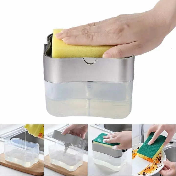 Soap%20Dispenser%20and%20Sponge%20Caddy,%202%20in%201%20Designed,%20Sponge%20Holder%20Soap%20Storage%20Container%20for%20Kitchen,Counter%20Top%20and%20Sink.%20(13%20Ounces)%20-%20Image%206