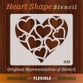 Hearts in Heart Reusable Stencil Airbrush Painting Wall Art DIY Home Decor Scrap booking Album Crafts ID 41. 