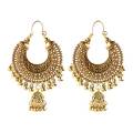 Vintage Ethnic Gypsy Indian Earrings For Women Boho Jewelry Ladies Retro Round Bell Tassel Hollow Tassel Jhumka Earrings 2020. 