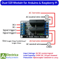 5V 2-Channel Solid State Relay Module (SSR) for Arduino, Raspberry Pi, and Microcontroller Projects – High Performance AC Load Control Board by Electrica. 