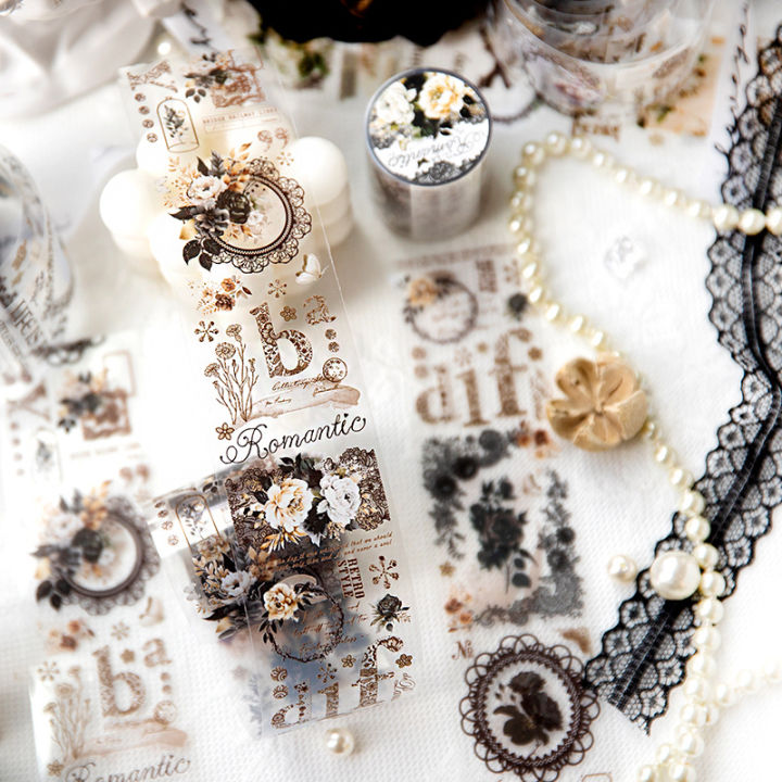RHS Online Lace Nocturne Series Flower Border PET Masking Tapes ...
