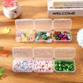 Embellet Small Plastic Jewelry Storage Box Transparent Flip Portable Pill Container Jewelry Holder Packaging Earrings Display Case. 