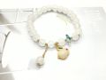 Cross-border new bracelet two-color crystal imitation jade glass Hetian jade rabbit bracelet women's wholesale jade rabbit beaded jewelry. 