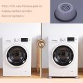 Pack of 4 Anti Vibration Washing Machine Feet Mats| Anti Slip Skid Noise Cancelling Lifting Base Universal Size Washer Dryer Shock Absorber Dampers Stand Pads| Rubber Legs Foot Pads for Furniture Fridge Refrigerator Kitchen and Home Appliance. 