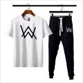 AW allen walker printed summer half sleeves round neck tshirt&trouser for men and boys recommended article of summer collection. 