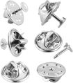 50/Pcs Brooch Pin Base Butterfly Clutch Tie Tacks Pin Back Replacement Catch Bar Locking Pins Back Base Finding Art and Crafts. 