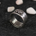 Feng Shui Pixiu Mani Mantra Protection Wealth Ring Best Lucky Adjustable Jewlery. 