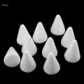 20Pcs 68mm White Cone Shape Styrofoam Foam Craft Polystyrene Material DIY. 