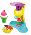 Playdough Ice Cream Parlor Set: Colorful Clay Pretend Play Kit for Kids - Fun and Educational Ice Cream Maker Machine Set with 6 Unique Clay Colors. 