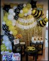 53pcs Honey bee theme decoration set for birthday party decorations. 