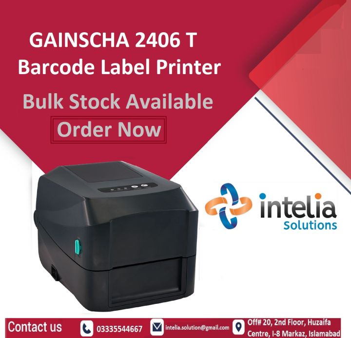 GAINSCHA GS-2406T DTL TTL Barcode Printer 4" Head