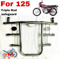 Safeguard for bikes 125 Triple Rod Safety Rod For 125 Motorcycle Safe guard For 125 Motor Bike. 