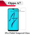2Pcs Oppo A7 Tempered Glass Screen Protector Polish Glass For A7. 