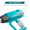 TOTAL 2000W Corded Heat Gun with Reduction Nozzle, Reflector Nozzle, Flat Nozzle and Scraper TB2006. 