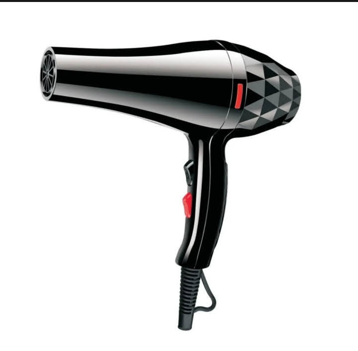 Professional Hair Dryer - Keratin Protect Hair Dryer Unisex - Black