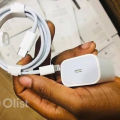 Original 18W charger type C Iphone Supports Output Fast Charger with Lighting to type C cable 1m 3.0 Adapter Fast Wall Adapter USB C Power Adapter compatible with Iphone as well as any USB C enabled Device. 