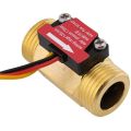 1 Piece of Yf-B1 Turbine Water Flow Sensor G1 / 2 Inch Electromagnetic Brass In-Line Hall Switch Male Thread 1-25 L/Min. 