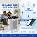 SOGO Air Purifier HEPA H13 Filter for Home Bedroom Office Dust Pollen Smoke Remover JPN-6393. 