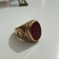 Turkish Ring, Mens Turkish Ring, Classic Turkish Ring For Men, Red Turkish Ring.. 
