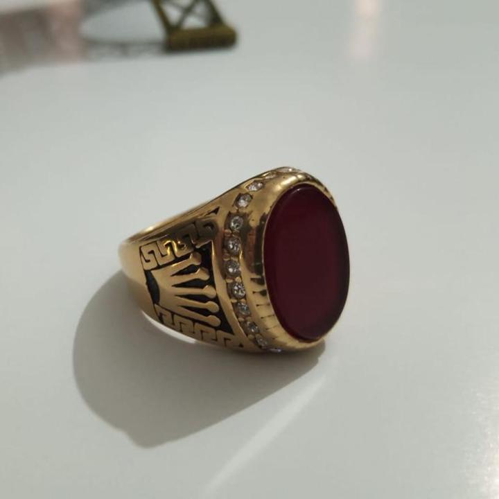 Turkish Ring, Mens Turkish Ring, Classic Turkish Ring For Men, Red Turkish Ring.