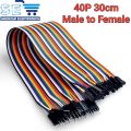 Jumper Wires Dupont Line 40 pins Male to Female 30cm for Breadboard Arduino. 