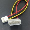 【BIGSALE】 20cm 4-pin Big to Small Power Cable Metal Floppy Drive Power Cord for Computer PC. 