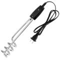 Water Heater - Portable Heater 1000W 10in 110V - Travel Electric Immersion Heater Element - Calentador de Agua Electrico Boiler Element Heating Coil Fit for Camping Inflatable Pool Bathtub. 