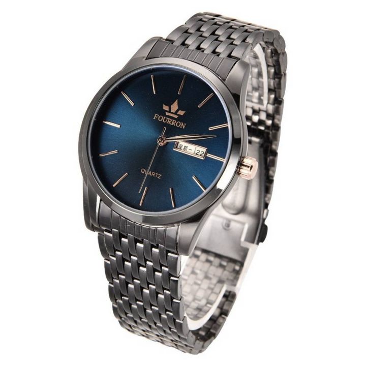 FOURRON Men's Waterproof Calendar Quartz Watch