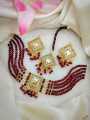 TRADITIONAL PAKISTANI CHOKER NECKLACE , EARRINGS & BINDIA | TEEKA JEWELLERY SET. 