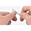 ericotry Stainless Steel Metal Nail Art Tool Dual Sided File With Curved Tip Finger Slit Knife Polished Plate Finger Trim Manicure Tool. 