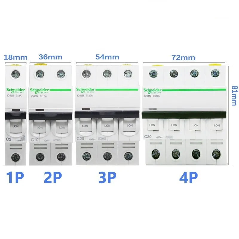 Schneider Circuit breaker Air switch IC65N C25 1P+N C20A 2P