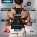 Posture Corrector Adjustable Magnetic Back Support Nylon Elastic Shoulder Back Brace Corret Back Belt Relieve Back Pain Adjustable Posture Corrector Orthopedic Men And Women Back Relief Back Support Braces Shoulder Back Straight Belt Health Care Band Belt. 