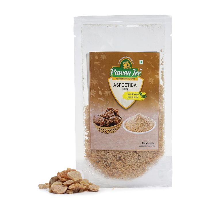Asafoetida Powder, Spices & Masala, Strong Hing Powder, Perfect Texture Hing, Natural Masala, Hygienically Prepared Spices, Extract of Quality Whole Spices. (50g)