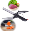 clever cutter Heavy-duty Kitchen Shear Multifunctional Stainless Steel Sharp and Durable Suitable Scissors 2 in 1 peeler cutter kitchen tools. 