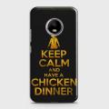 Motorola E4 Plus Cover Pubg Keep Calm and Have a Chicken Dinner Hard Cover- Design 10 Case. 