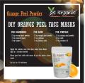 Go Organic Orange peel powder for hair conditioning, skin care (100). 