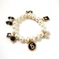 【shenggangshangmao001】Design Pearls Beads Design for Women Bijoux No.5 Luxury Bracelet Pulseiras Feminina. 