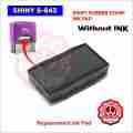 PAD Shiny S843 Stamp Pad - Replacement Refillable ink pad in Black Blue Red colors. 
