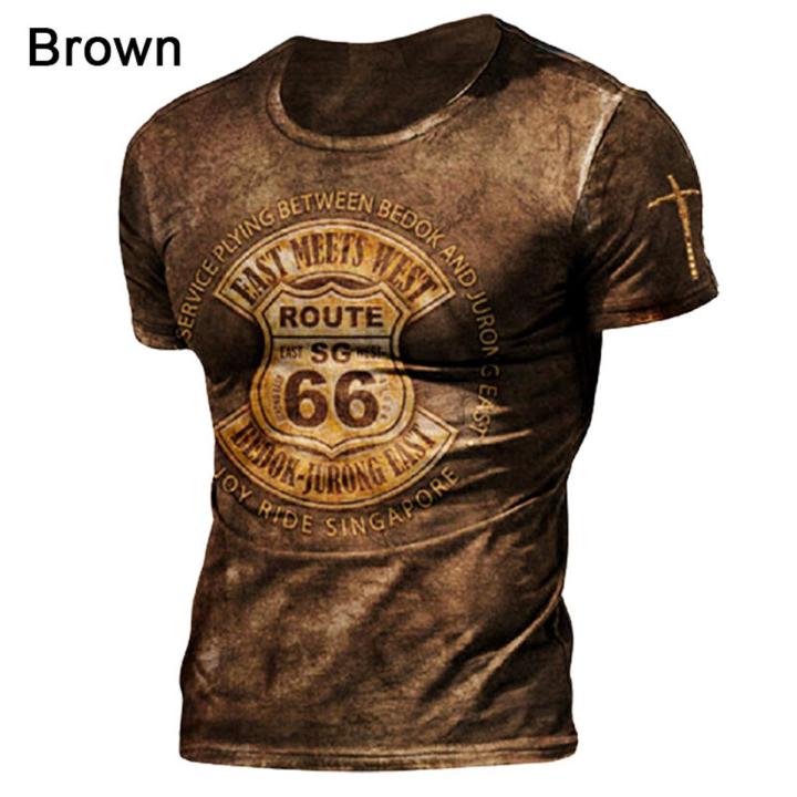 【ETOP】Men US Style Letter Printed T-Shirt Summer New Fashion Casual Slim Pullover Tops