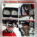 18 Sticker Honda 125cc Universal Vinyl kit. 