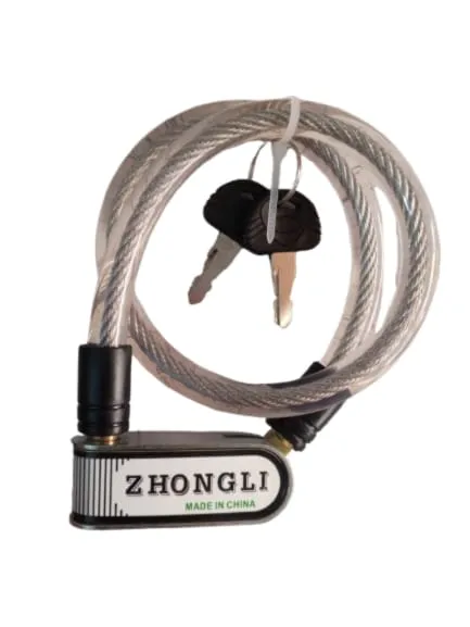 Steel Cable Bike Lock (wire lock, cycle lock) Heavy Duty Wire Lock for ...