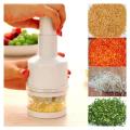 Handy Press Chop Onion Vegetable Chopper Cutter with Stainless Steel Cutting Knife Kitchen Gadget. 