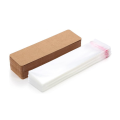 200 Pcs Bookmark Holder Set Kraft Bookmark Sleeves Transparent Self Adhesive Bag DIY Blank Bookmark Cover Easy Install. 