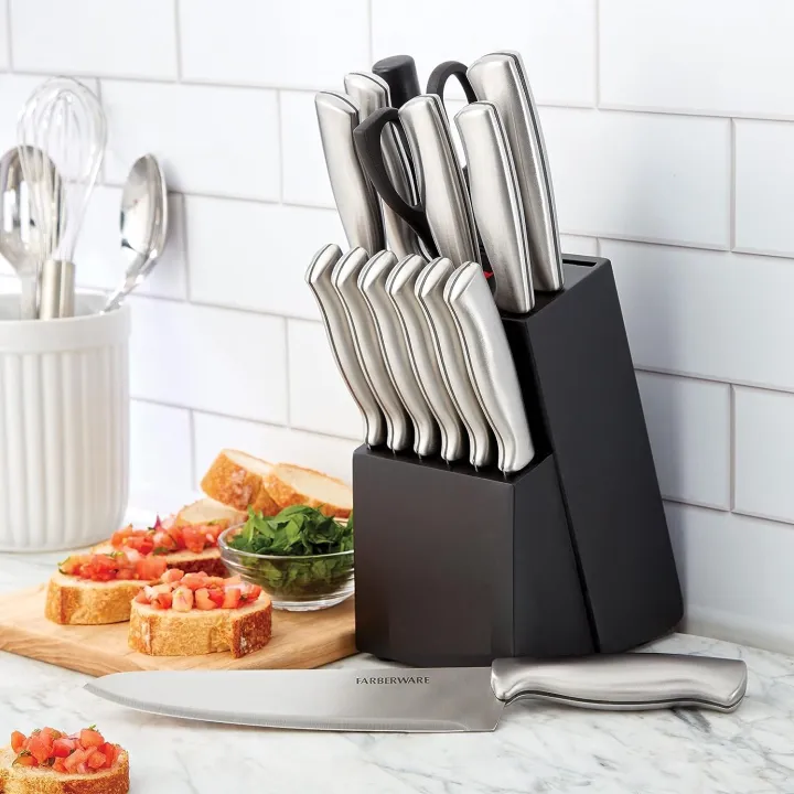 Techmanistan%2015%20Piece%20Kitchen%20Knife%20Block,%20Stamped%20High%20Carbon%20Stainless%20Steel%20Steak%20Knives,%20Sharp%20Knife%20Set%20with%20Wooden%20Block,%20AR+COOK%20Stainless%20Steel%2015%20Piece%20Cutlery%20Set%20-%20Image%207