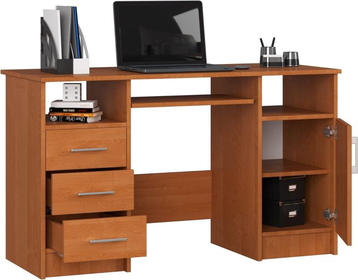 PC%20Desk%20with%20Keyboard%20Tray,%20Desk%20Table,%20Computer%20Table,%20Desk%20Table,%203%20Drawers,%201%20Storage%20Compartment%20with%20Door,%202%20Open%20Storage%20Compartments,%20-%20Image%202