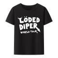 Vintage 2022 Loded Diper Tour T Shirt Hip Hop Rap Printed Tees Men Women Summer Short Sleeve Casual Streetwear Tops Camisetas. 