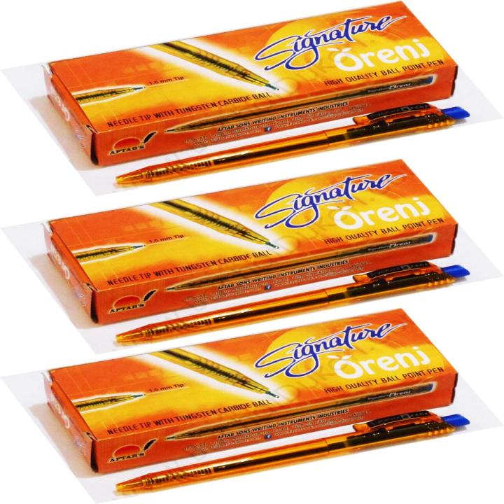 Signature Orenj Ball Pen Art # SOBP (30 Pcs / 3 Pkt)