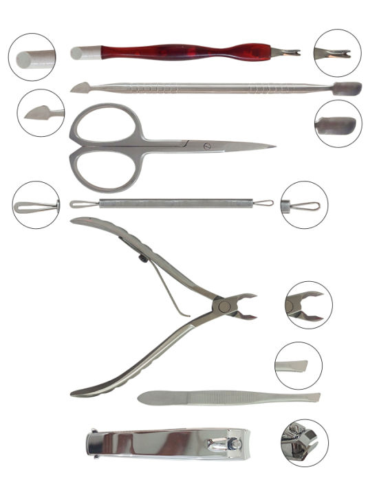 Glamorous%20Face%2013%20Pieces%20Professional%20Mani%20Pedi%20Tool%20Kit,%20Manicure%20Set%20Nail%20Clippers%20Kit%20Stainless%20Steel%20Pedicure%20Tools%20Professional%20Grooming%20Kits%20Nail%20Care%20Tools%20for%20Travel%20or%20Home.%20-%20Image%202