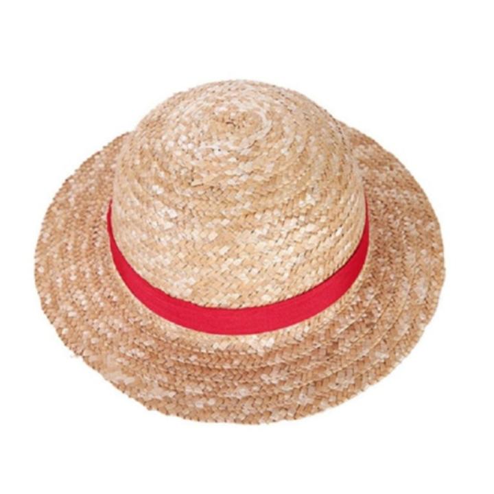 【HOT】 31 35Cm Luffy Hat Straw Hat Performance Animation Cosplay Sun Protection Accessories Hat Summer Sun Hat Straw Hats For Women