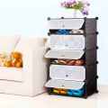 5 Cube Plastic Cabinet, Wardrobe , Organizer with Shoe Rack. 